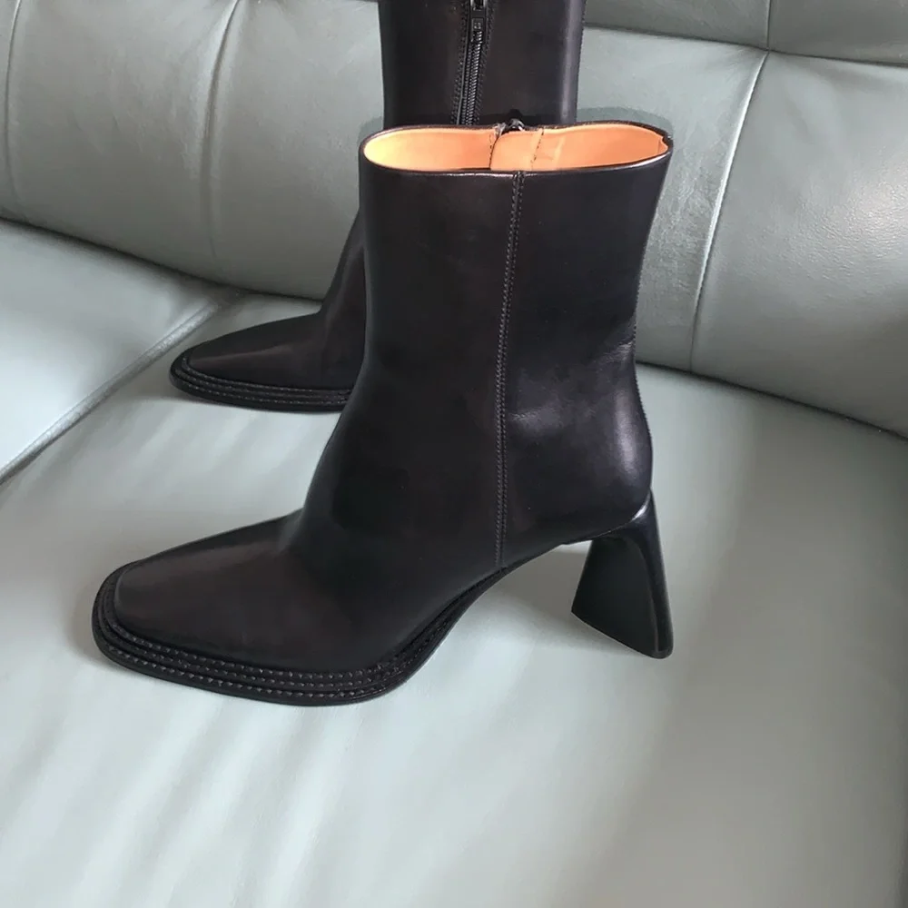 Alexander Wang NWT Booker Square Toe Bootie - Picture 2 of 13